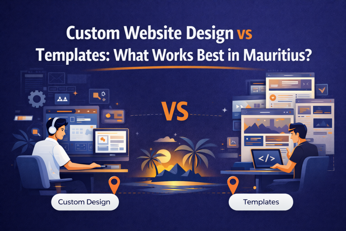 Custom Website Design vs Templates: What Works Best in Mauritius?